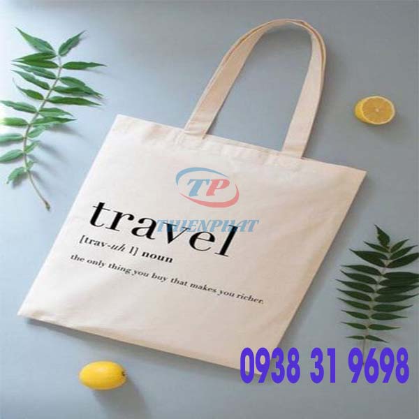 TÚI CANVAS MÀU TRẮNG KEM ĐẸP