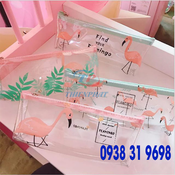 Xưởng may ví đựng bút viết trong suốt