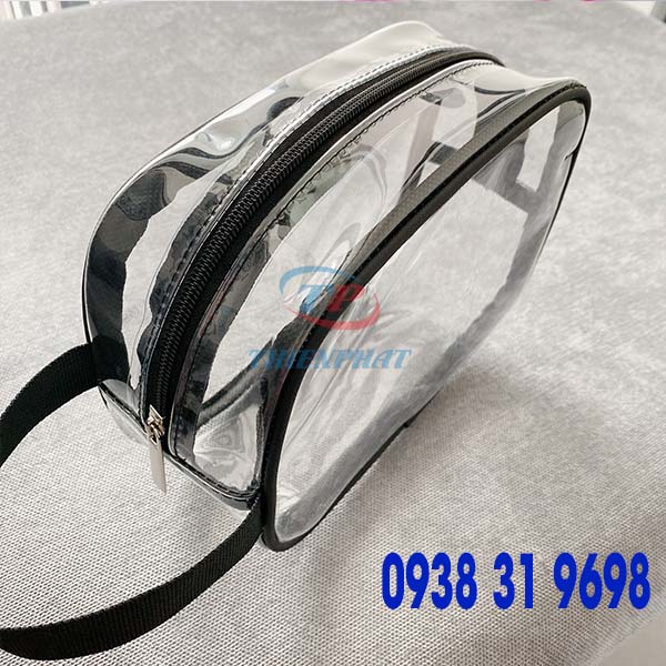 TÚI MỸ PHẨM NHỰA PVC TRONG SUỐT