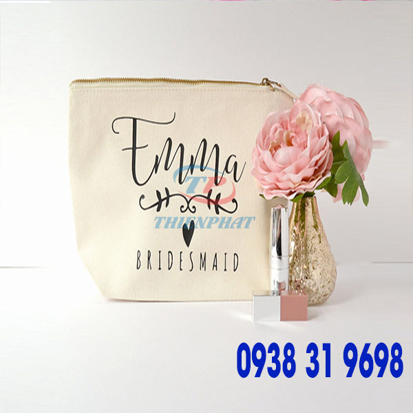 MAY VÍ CẦM TAY VẢI BỐ CANVAS ĐỰNG BÚT VIẾT HỌC SINH