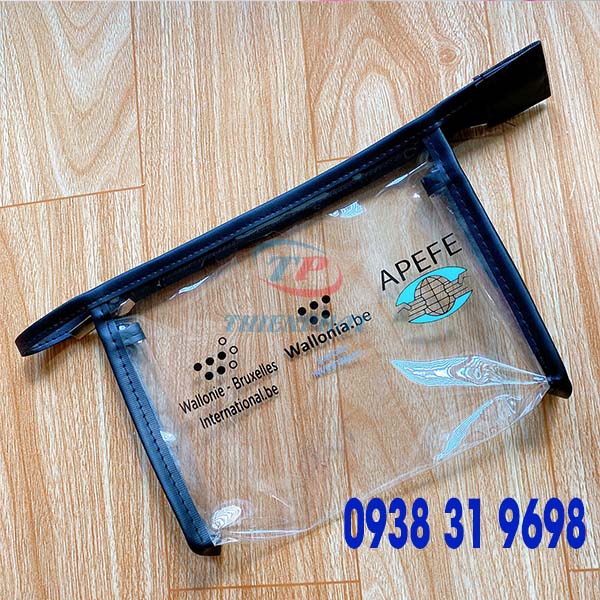 XƯỞNG MAY TÚI NHỰA TRONG PVC ĐỰNG MỸ PHẨM