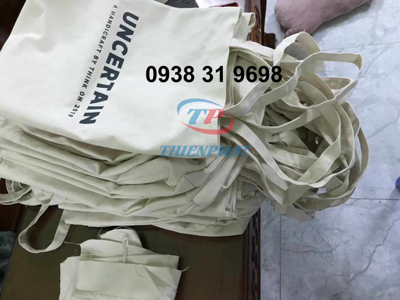 TÚI VẢI BỐ QUÀ TẶNG MÀU KEM
